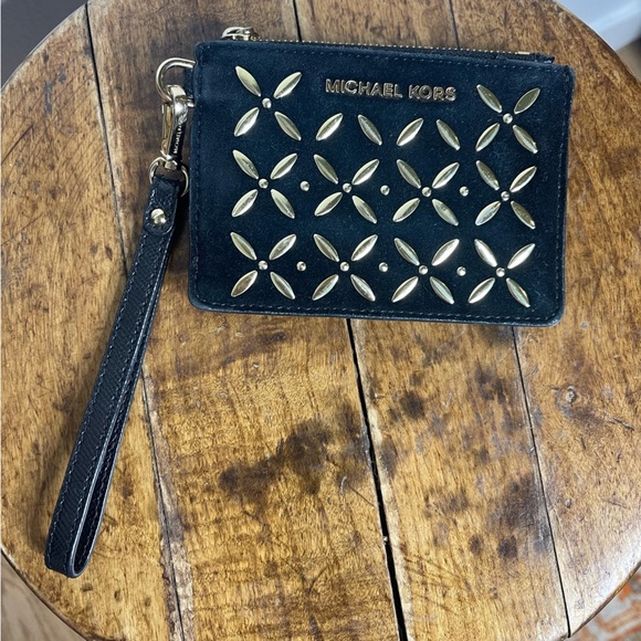 Michael Kors Black Wristlet with Gold Accents - Picture 10 of 12